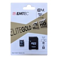 EMTEC EliteGOLD microSD Card 64 GB 