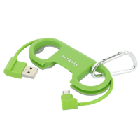 OPENIT - Flaschen&ouml;ffner mit USB-auf-Micro-USB-Kabel