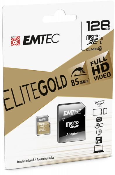 EMTEC EliteGOLD microSD Card 128 GB